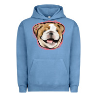 Pigment Pebble Blue bulldog pink glitter Urban Hoodie - Jasminsmagicworld