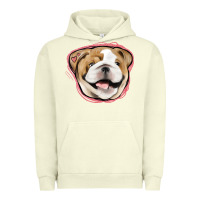 Pigment Pistachio bulldog pink glitter Urban Hoodie - Jasminsmagicworld