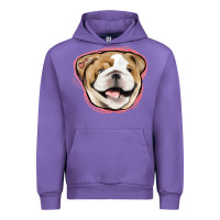 Tulip bulldog pink glitter Urban Hoodie - Jasminsmagicworld