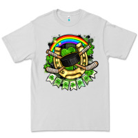 Dove Grey St. Patrick's Day Hockey Premium Tee - FaDigitalArtStudio