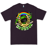 Plum St. Patrick's Day Hockey Premium Tee - FaDigitalArtStudio