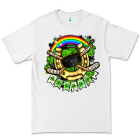 White St. Patrick's Day Hockey Premium Tee - FaDigitalArtStudio