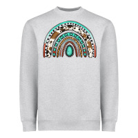 Heather Grey blessed western rainbow Heavyweight Sweatshirt - Jasminsmagicworld