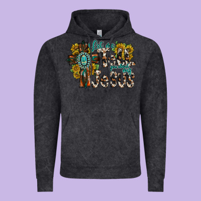 Let Me Tell You About My Jesus Vintage Hoodie Designed By Racoondesign