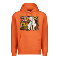 Carrot gats baby gots sunflowers wooden serape leopard Premium Hoodie - Artiststas