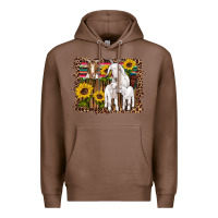 Chestnut gats baby gots sunflowers wooden serape leopard Premium Hoodie - Artiststas