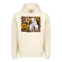 Sandshell gats baby gots sunflowers wooden serape leopard Premium Hoodie - Artiststas