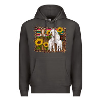 Smoke gats baby gots sunflowers wooden serape leopard Premium Hoodie - Artiststas