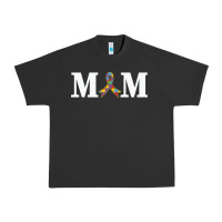 Pigment Black LIL Autism Mom Urban Heavy Tee - CowhideDigitalArt