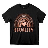 Black equality melanin rainbow Heavy Core Tee - OliviaCreatesArt