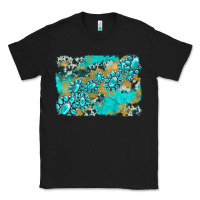 Black gemstone cowhide glitter background Classic Tee - Artiststas