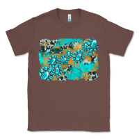 Chestnut gemstone cowhide glitter background Classic Tee - Artiststas