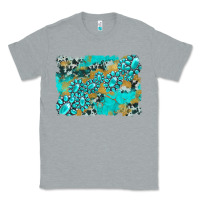 Heather Grey gemstone cowhide glitter background Classic Tee - Artiststas