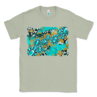 Matcha gemstone cowhide glitter background Classic Tee - Artiststas