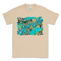Mushroom gemstone cowhide glitter background Classic Tee - Artiststas