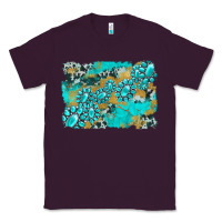 Plum gemstone cowhide glitter background Classic Tee - Artiststas