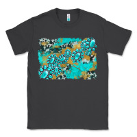 Smoke gemstone cowhide glitter background Classic Tee - Artiststas