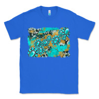 True Royal gemstone cowhide glitter background Classic Tee - Artiststas