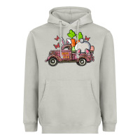 Moon Dust happy easter pink truck with bunny Heavyweight Hoodie - RanaPortraitStore