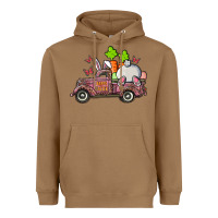 Toasted Coconut happy easter pink truck with bunny Heavyweight Hoodie - RanaPortraitStore