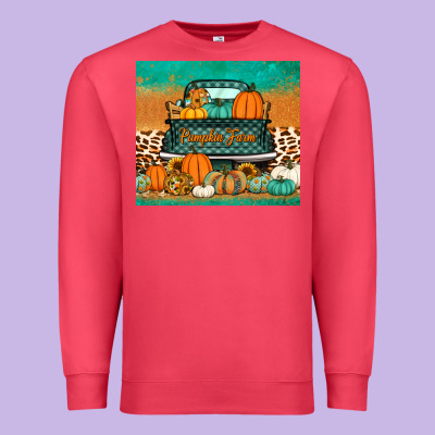 Pumpkin Farm Truck Tumbler Premium Sweatshirt Designed By Jasminsmagicworld
