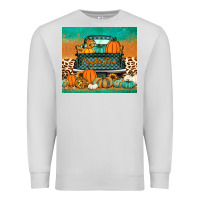 Dove Grey pumpkin farm truck tumbler Premium Sweatshirt - Jasminsmagicworld