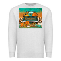 Oatmeal Heather pumpkin farm truck tumbler Premium Sweatshirt - Jasminsmagicworld