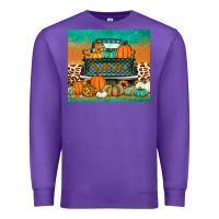 Purple pumpkin farm truck tumbler Premium Sweatshirt - Jasminsmagicworld