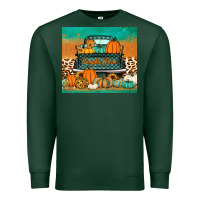 Sports Green pumpkin farm truck tumbler Premium Sweatshirt - Jasminsmagicworld