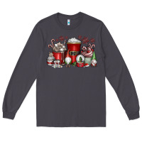 Smoke Christmas Coffee Drink Long Sleeve Tee - CowhideDigitalArt