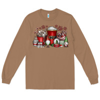 Toasted Coconut Christmas Coffee Drink Long Sleeve Tee - CowhideDigitalArt