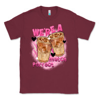 Burgundy We're a perfect match Valentine's Day Classic Tee - FaDigitalArtStudio