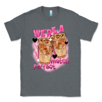 Charcoal Heather We're a perfect match Valentine's Day Classic Tee - FaDigitalArtStudio