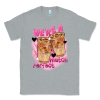 Heather Grey We're a perfect match Valentine's Day Classic Tee - FaDigitalArtStudio