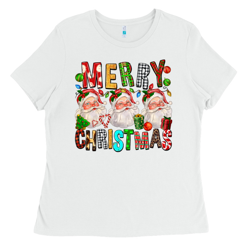 Merry Christmas Santa Ladies Tee by FaDigitalArtStudio | Teevron