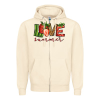 Sandshell love summer strawberry Zipper Hoodie - Jasminsmagicworld