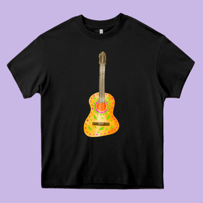 Mexican Vihuela Fa Element 1 Heavy Core Tee Designed By Fadigitalartstudio
