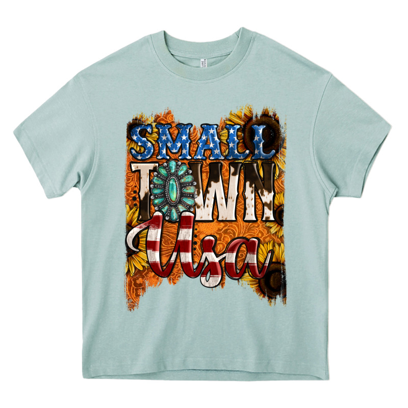 Small Town Usa Gemstone Heavy Core Tee by Jasminsmagicworld | Teevron