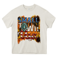 Cream small town usa gemstone Heavy Core Tee - Jasminsmagicworld
