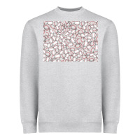 Heather Grey baseball seamless background  (3200x2400px) Heavyweight Sweatshirt - Jasminsmagicworld