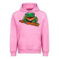 Fuchsia Pink frog Urban Hoodie - Jasminsmagicworld