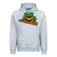 Heather Grey frog Urban Hoodie - Jasminsmagicworld