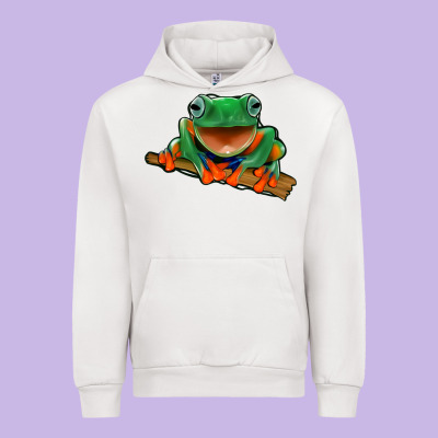 Frog Urban Hoodie Designed By Jasminsmagicworld