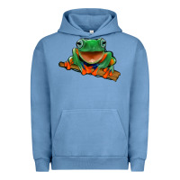 Pigment Pebble Blue frog Urban Hoodie - Jasminsmagicworld