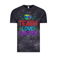 Cloud Black teach love inspire Vintage Tee - CowhideDigitalArt