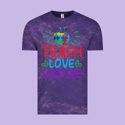 Teach Love Inspire Vintage Tee Designed By Cowhidedigitalart