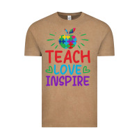 Vintage Coffee teach love inspire Vintage Tee - CowhideDigitalArt
