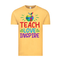 Vintage Mustard teach love inspire Vintage Tee - CowhideDigitalArt