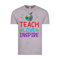 Vintage Zinc teach love inspire Vintage Tee - CowhideDigitalArt