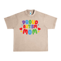 French Oak LIL Autism Mom Urban Heavy Tee - CowhideDigitalArt